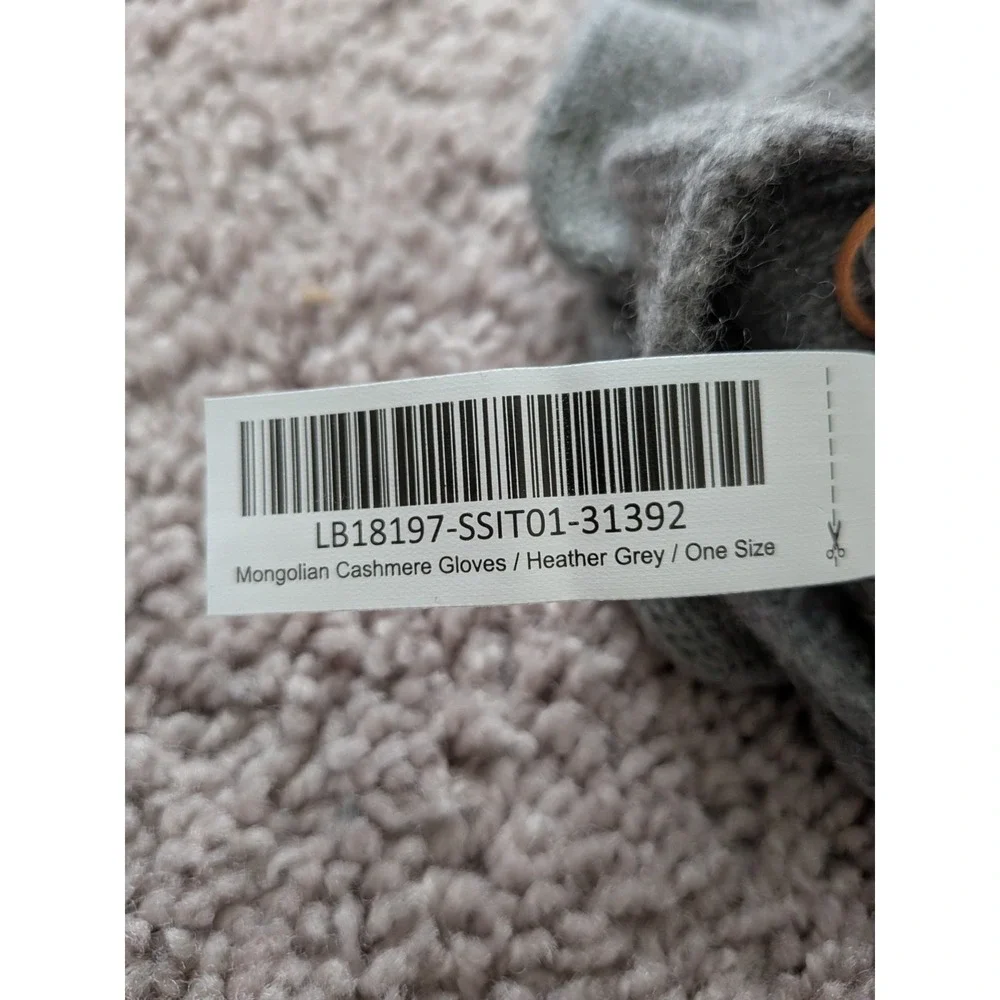 Quince Mongolian Cashmere Gloves One Size Heather Gray Unisex Comfort Preppy NWT